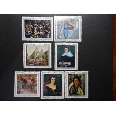 CUBA 1970 SERIE COMPLETA DE ESTAMPILLAS NUEVA MINT PINTURAS FLORES